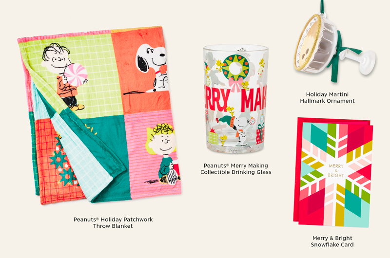 A collection of gifts, decor and cards that correspond with the 